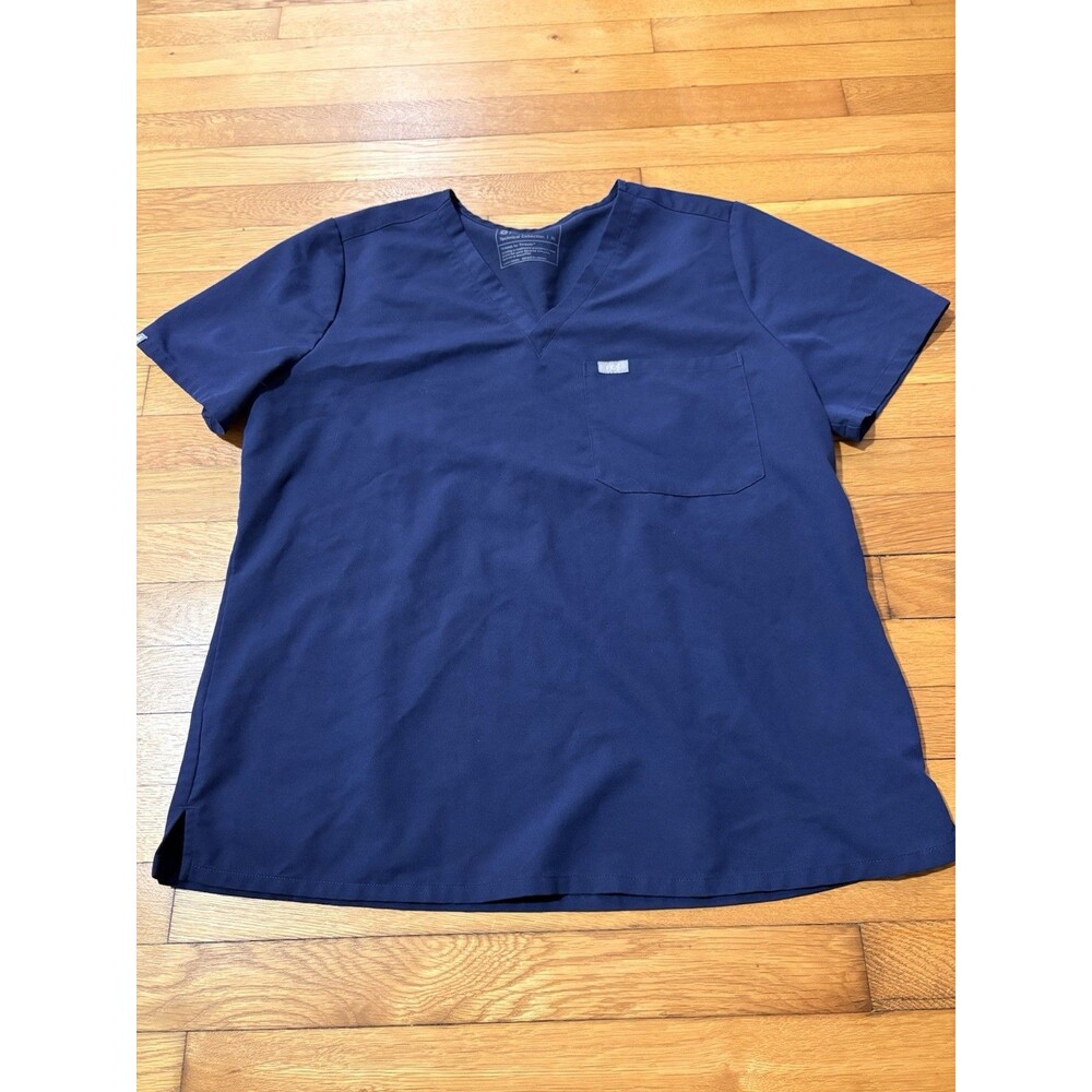 FIGS Size XL Catarina Scrub Top Navy Blue